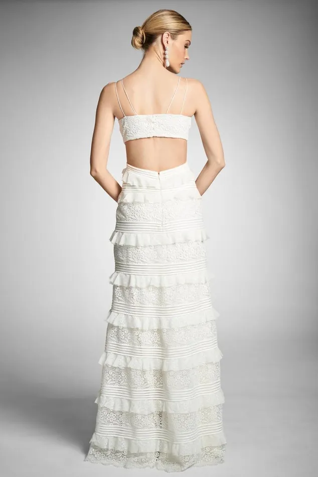 Ceremony Women Sachin and Babi Nina Gown 8211 Ivory
