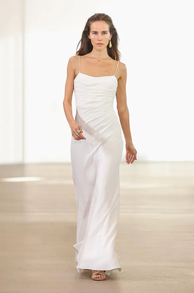 Clarice Draped Maxi Dress Ivory Women Aje Maxi Dresses