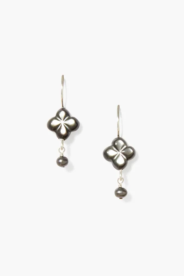 Clover Drop Earrings Black MOP Women Chan Luu Earrings