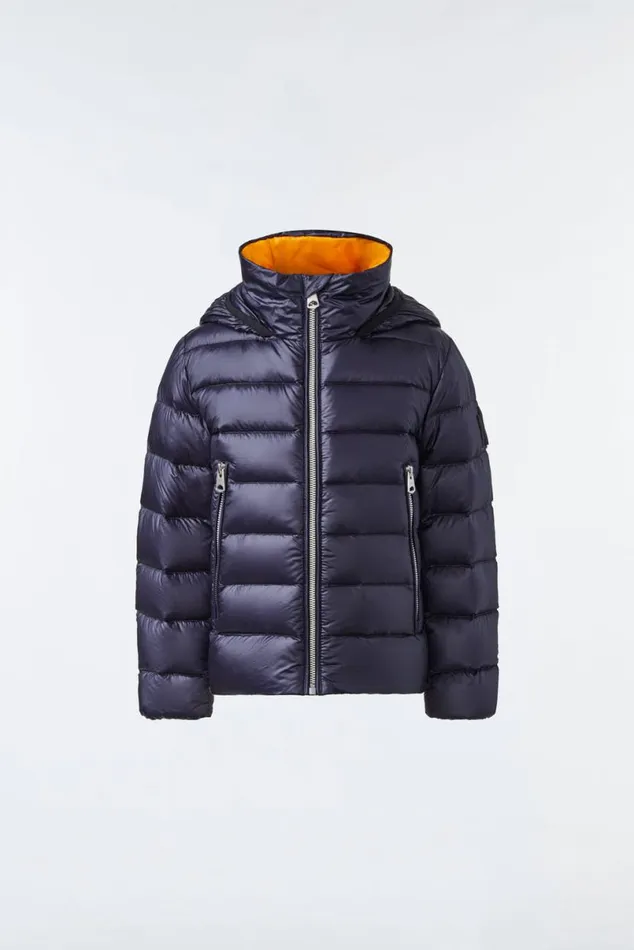 Coats and Jackets Kids Mackage BILLY Recycled Ripstop Down Jacket For Kids 814 Years Black