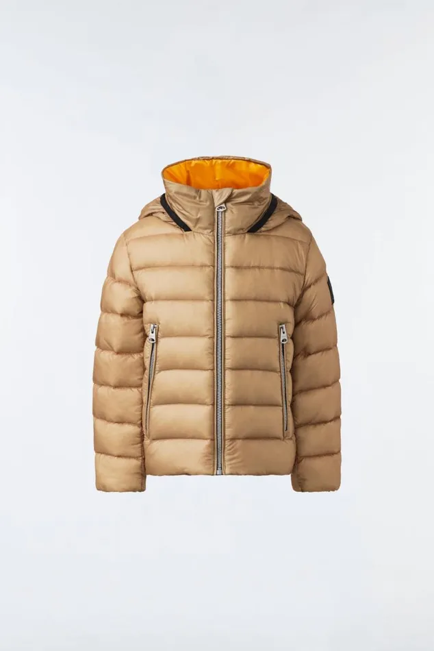 Coats and Jackets Kids Mackage BILLY Recycled Ripstop Down Jacket For Kids 814 Years Black
