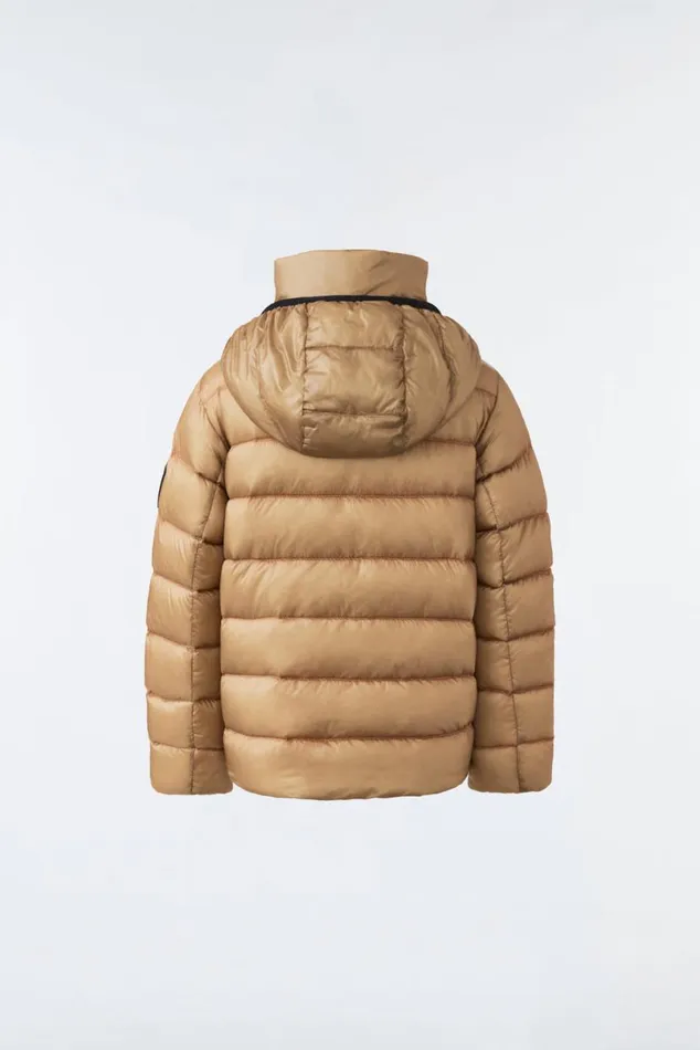 Coats and Jackets Kids Mackage BILLY Recycled Ripstop Down Jacket For Kids 814 Years Black