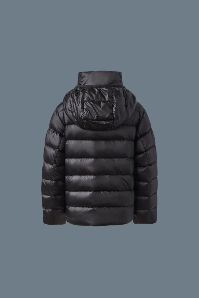 Coats and Jackets Kids Mackage BILLY Recycled Ripstop Down Jacket For Kids 814 Years Black