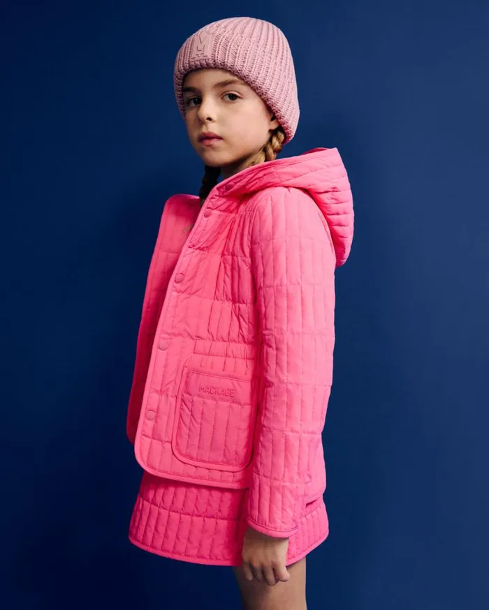 Coats and Jackets Kids Mackage MAURA Light Down Vertical Quilted Jacket For Kids 814 Years Black