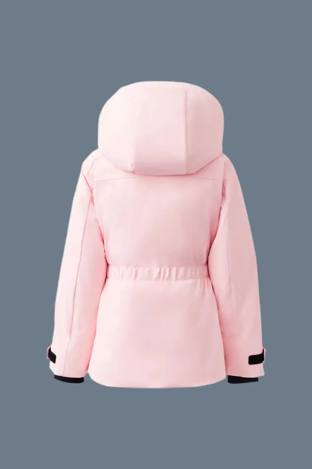 Coats and Jackets Kids Mackage MOONT Stretch Down Ski Jacket For Toddlers 26 Years Milkshake