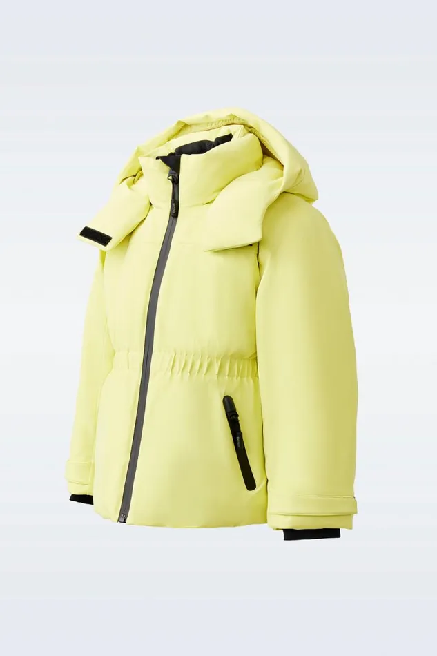 Coats and Jackets Kids Mackage MOONT Stretch Down Ski Jacket For Toddlers 26 Years Milkshake