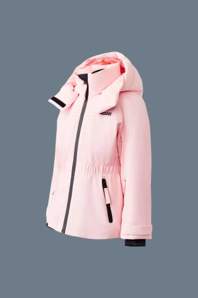 Coats and Jackets Kids Mackage MOONT Stretch Down Ski Jacket For Toddlers 26 Years Milkshake