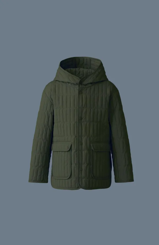 Coats and Jackets Kids Mackage SPENCER Light Down Vertical Quilted Jacket For Kids 814 Years Black