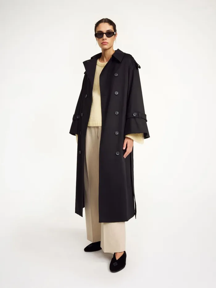 Coats and Jackets Women By Malene Birger Alaya Trench Coat Black