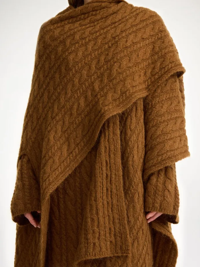 Coats and Jackets Women By Malene Birger Kassillas Woolblend Poncho Bison Coats and Jackets Women By Malene Birger Kassillas Woolblend Poncho Bison