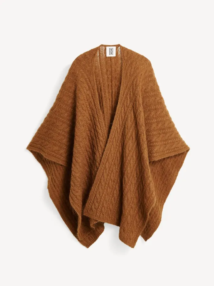 Coats and Jackets Women By Malene Birger Kassillas Woolblend Poncho Bison Coats and Jackets Women By Malene Birger Kassillas Woolblend Poncho Bison