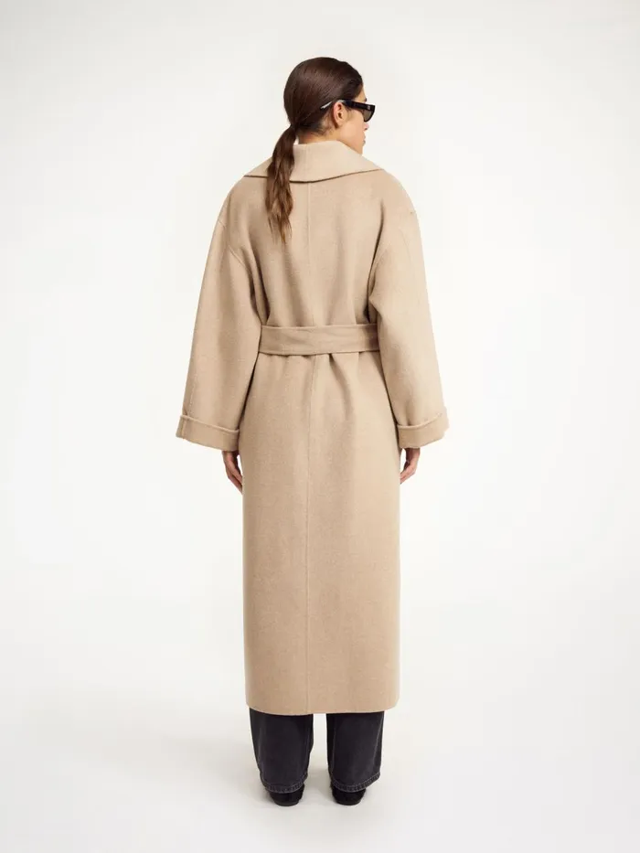 Coats and Jackets Women By Malene Birger Trullem Wool Coat Grey Brown Melange Coats and Jackets Women By Malene Birger Trullem Wool Coat Grey Brown Melange