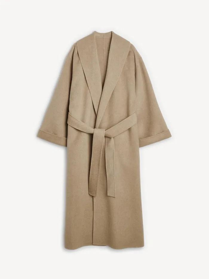 Coats and Jackets Women By Malene Birger Trullem Wool Coat Grey Brown Melange Coats and Jackets Women By Malene Birger Trullem Wool Coat Grey Brown Melange