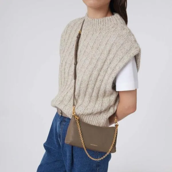Coccinelle Aura Warm Taupe Women Coccinelle Mini Bags Coccinelle Aura Warm Taupe Women Coccinelle Mini Bags