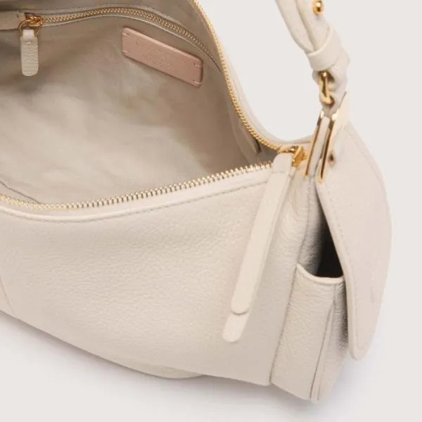 Coccinelle Campus Large Lambskin White Women Coccinelle Shoulder Bags Coccinelle Campus Large Lambskin White Women Coccinelle Shoulder Bags