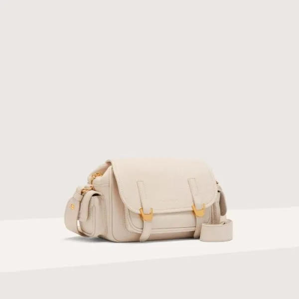 Coccinelle Campus Small Lambskin White Women Coccinelle Crossbody Bags Coccinelle Campus Small Lambskin White Women Coccinelle Crossbody Bags