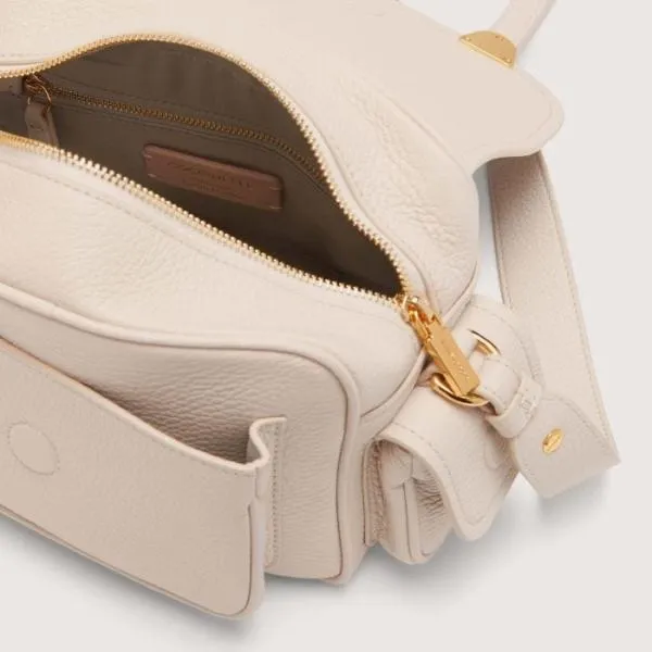 Coccinelle Campus Small Lambskin White Women Coccinelle Crossbody Bags Coccinelle Campus Small Lambskin White Women Coccinelle Crossbody Bags