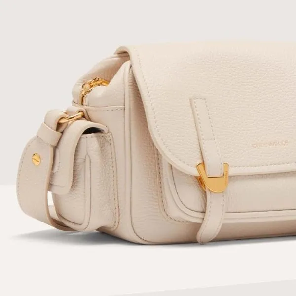 Coccinelle Campus Small Lambskin White Women Coccinelle Crossbody Bags Coccinelle Campus Small Lambskin White Women Coccinelle Crossbody Bags