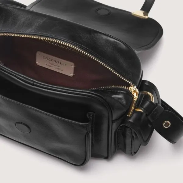 Coccinelle Campus Vintage Small Noir Women Coccinelle Crossbody Bags Coccinelle Campus Vintage Small Noir Women Coccinelle Crossbody Bags