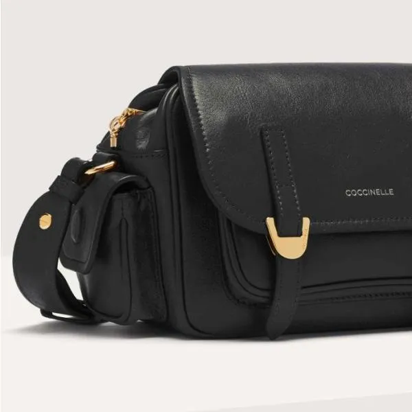 Coccinelle Campus Vintage Small Noir Women Coccinelle Crossbody Bags Coccinelle Campus Vintage Small Noir Women Coccinelle Crossbody Bags