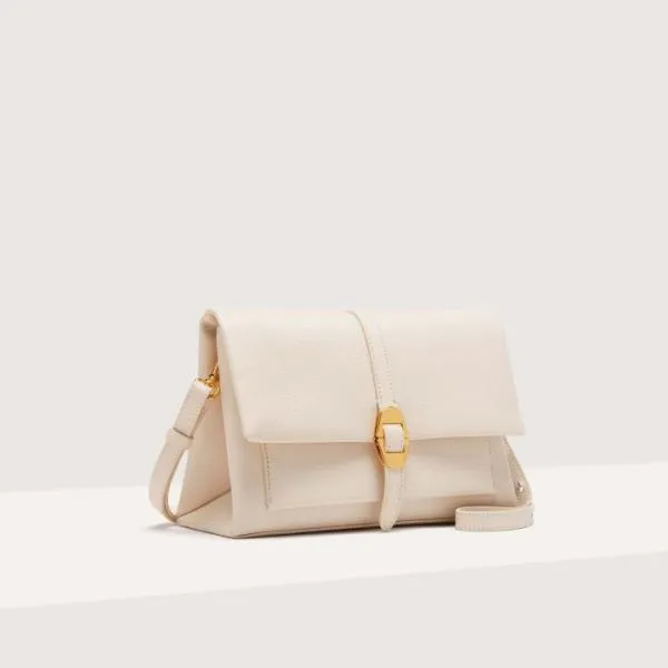 Coccinelle Dorian Small Lambskin White Women Coccinelle Shoulder Bags