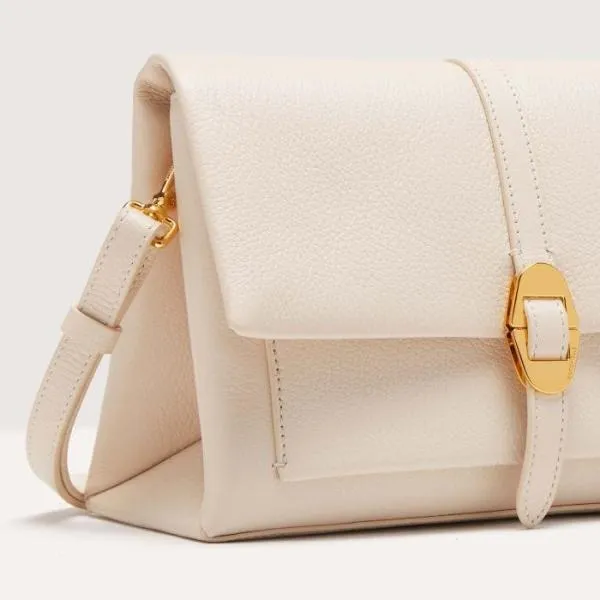 Coccinelle Dorian Small Lambskin White Women Coccinelle Shoulder Bags
