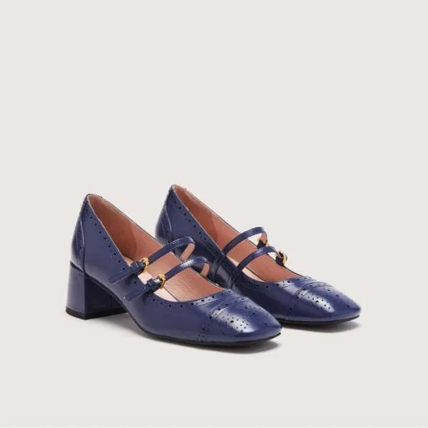 Coccinelle Magal Shiny Brogue Royal Blue Women Coccinelle Pump And Slingback