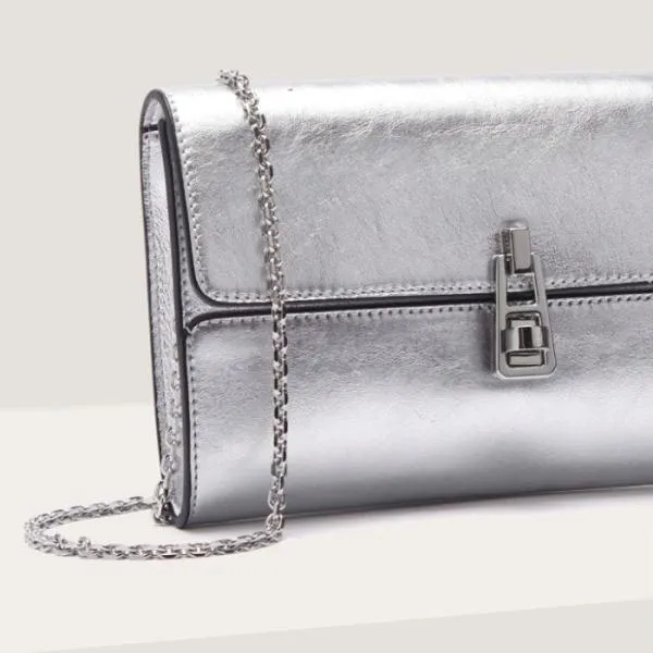 Coccinelle Magie 2nite Smooth Silver Women Coccinelle Clutch Coccinelle Magie 2nite Smooth Silver Women Coccinelle Clutch