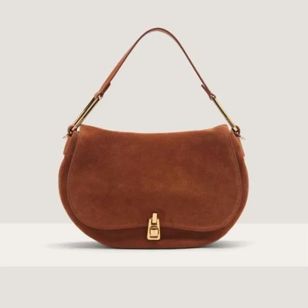 Coccinelle Magie Suede Bimaterial Medium Cuir Women Coccinelle Top Handle Bag