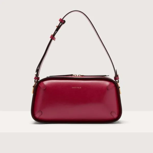Coccinelle Maleta Calf Cocker Medium Sangria Women Coccinelle Shoulder Bags
