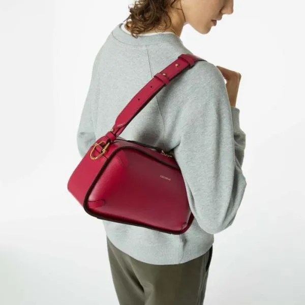 Coccinelle Maleta Calf Cocker Medium Sangria Women Coccinelle Shoulder Bags Coccinelle Maleta Calf Cocker Medium Sangria Women Coccinelle Shoulder Bags