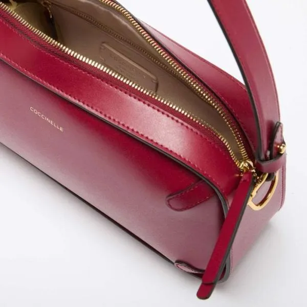 Coccinelle Maleta Calf Cocker Medium Sangria Women Coccinelle Shoulder Bags Coccinelle Maleta Calf Cocker Medium Sangria Women Coccinelle Shoulder Bags