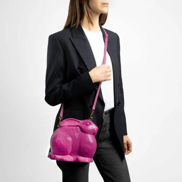Coccinelle Rabbit Bag Fucsia Women Coccinelle Crossbody Bags