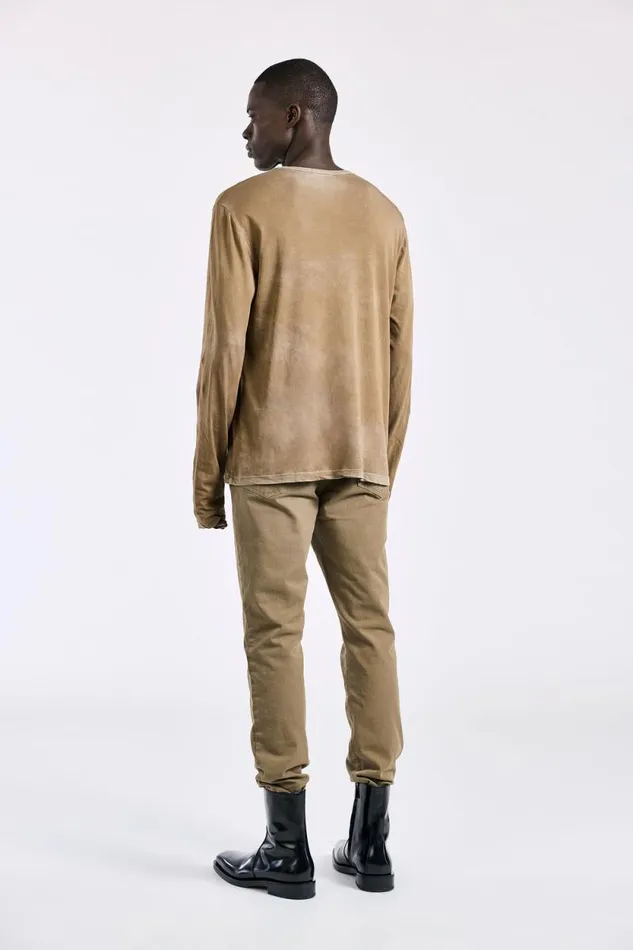 COTTON CITIZEN SHIRTS Classic Crew Long Sleeve Shirt Vintage Chai 8211 Men