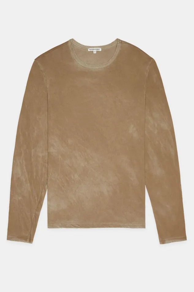 COTTON CITIZEN SHIRTS Classic Crew Long Sleeve Shirt Vintage Chai 8211 Men