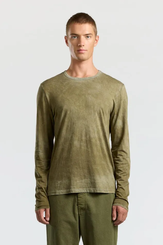 COTTON CITIZEN SHIRTS Classic Crew Long Sleeve Shirt Vintage Fern 8211 Men