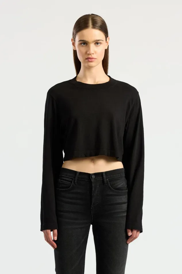 COTTON CITIZEN SHIRTS Tokyo Crop Shirt Jet Black 8211 Women