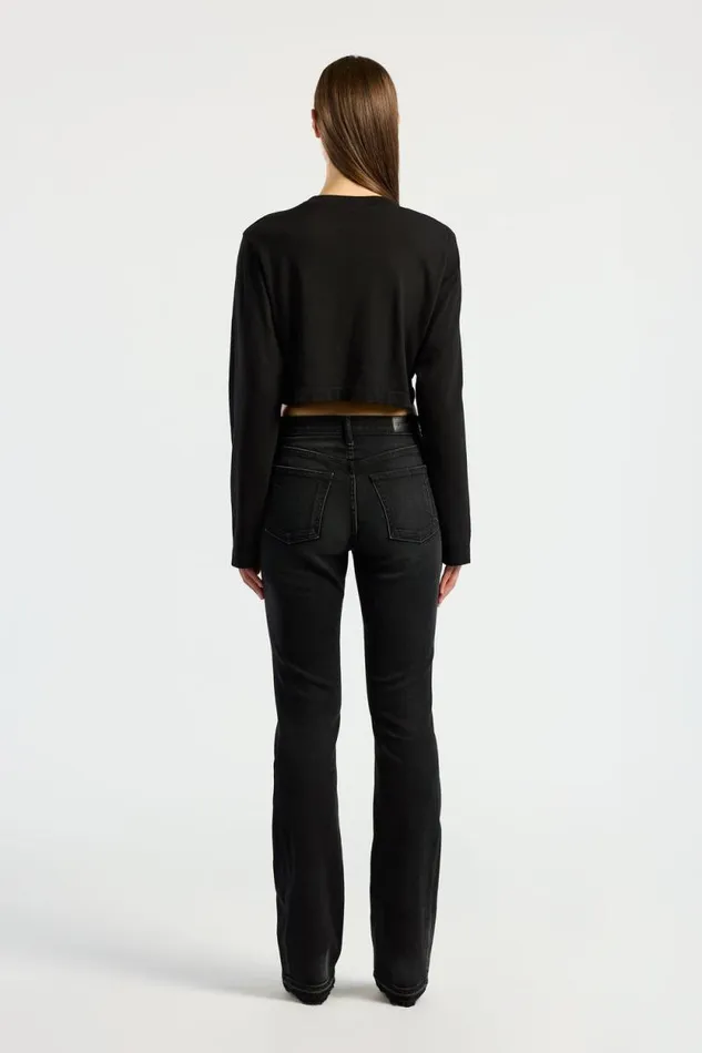 COTTON CITIZEN SHIRTS Tokyo Crop Shirt Jet Black 8211 Women