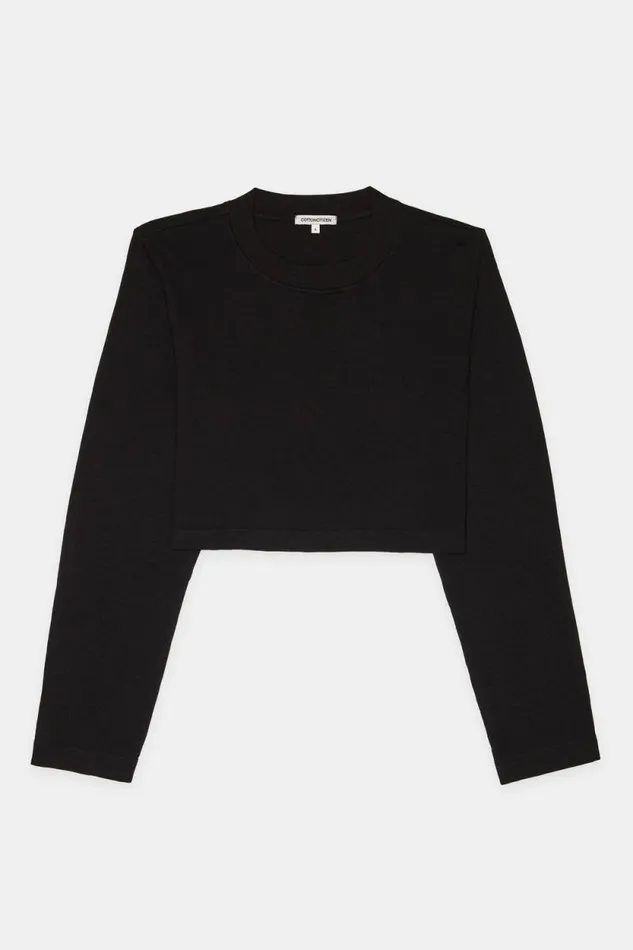 COTTON CITIZEN SHIRTS Tokyo Crop Shirt Jet Black 8211 Women