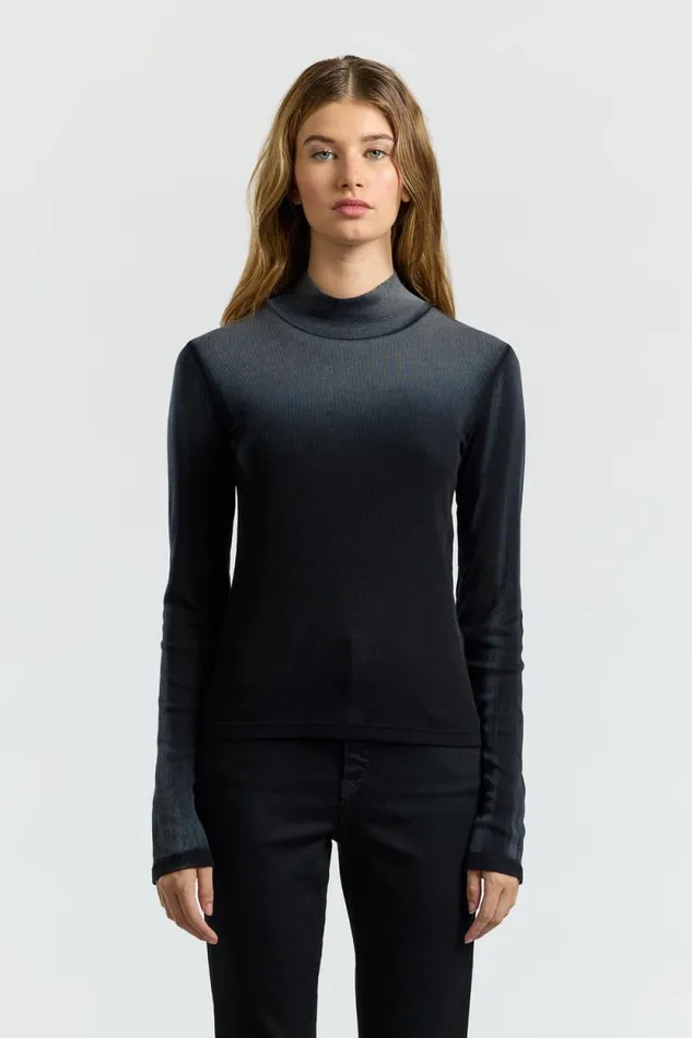 COTTON CITIZEN SHIRTS Verona Turtleneck Black Cast 8211 Women