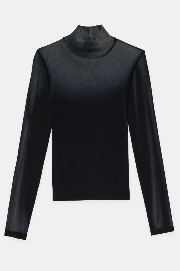 COTTON CITIZEN SHIRTS Verona Turtleneck Black Cast 8211 Women