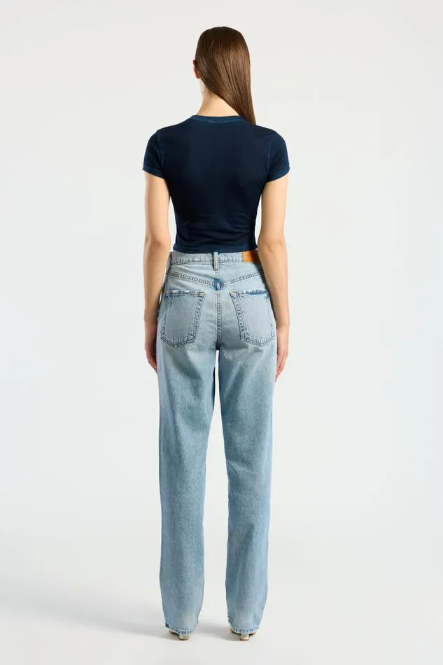 COTTON CITIZEN TEES Standard Baby Tee Vintage Navy 8211 Women