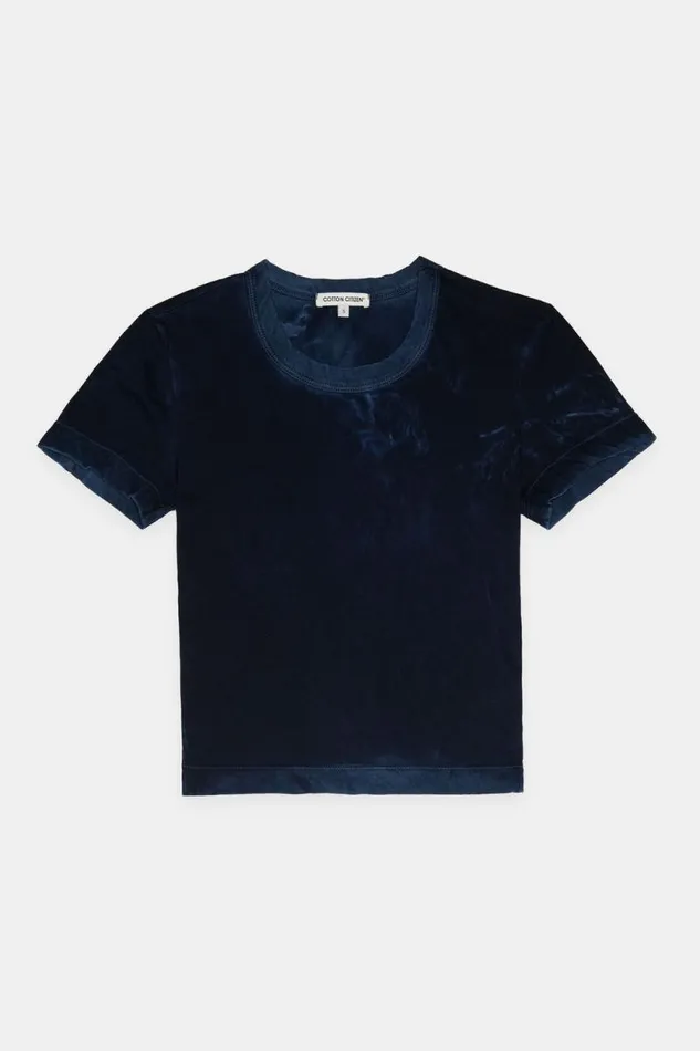 COTTON CITIZEN TEES Standard Baby Tee Vintage Navy 8211 Women
