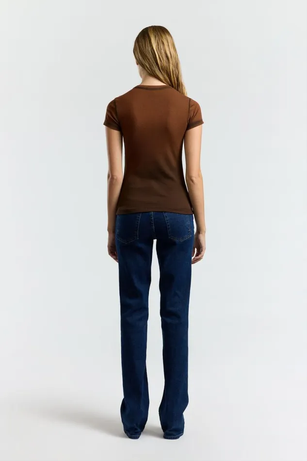 COTTON CITIZEN TEES Verona Tee Chestnut Cast 8211 Women
