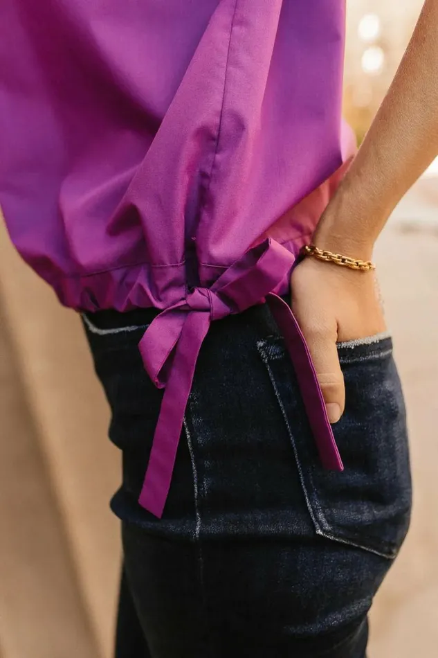 Dahlia Top In Magenta Magenta Women Bohme Tops