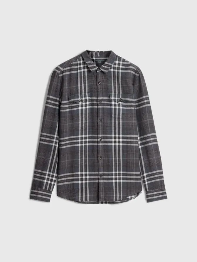 DALE SHIRT Dk Steel Htr Clothing John Varvatos Shirts