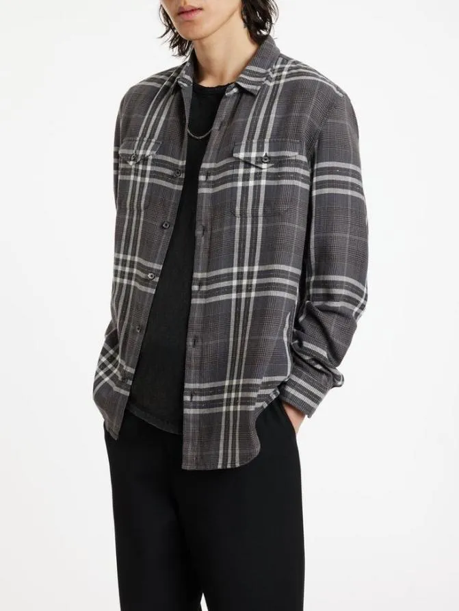 DALE SHIRT Dk Steel Htr Clothing John Varvatos Shirts