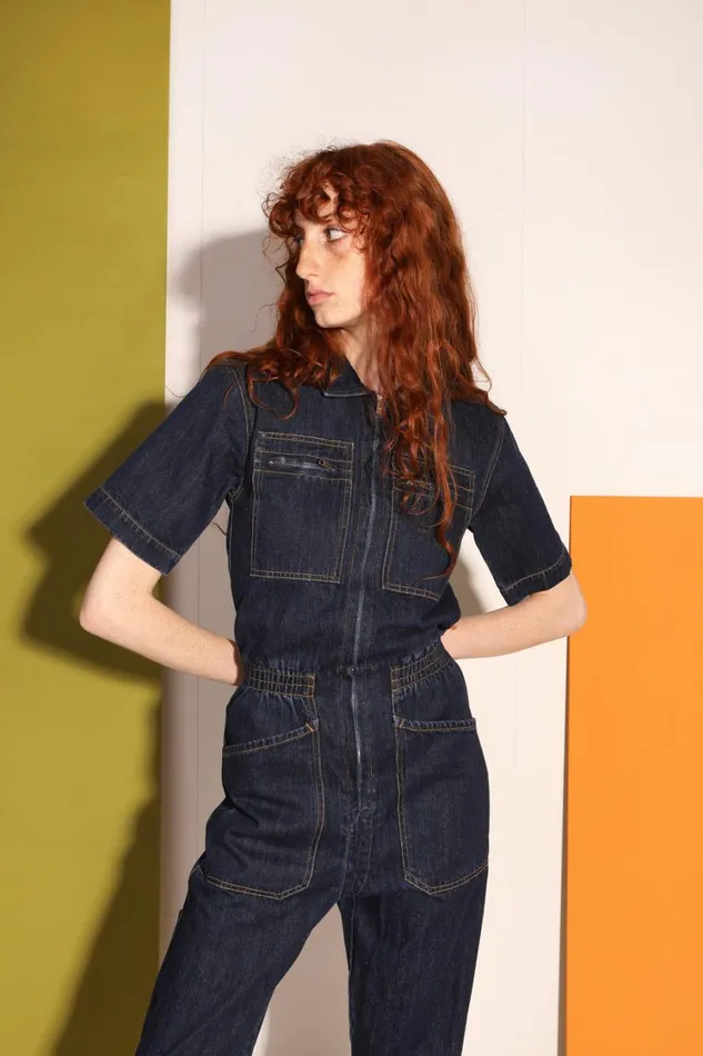 Danny Boilersuit Indigo Slim Fit Womens LF Markey One Pieces