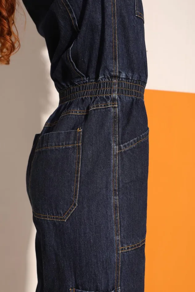 Danny Boilersuit Indigo Slim Fit Womens LF Markey One Pieces