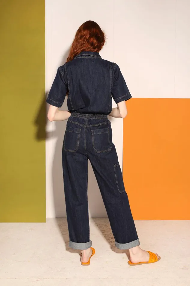 Danny Boilersuit Indigo Slim Fit Womens LF Markey One Pieces